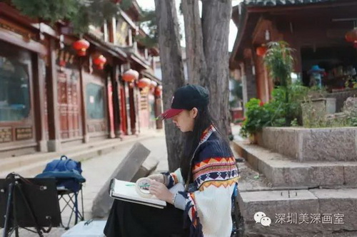 云南寫(xiě)生第1站丨麗江的柔軟時(shí)光 美深畫(huà)室